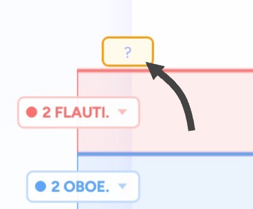 Bar number input in band drawing step